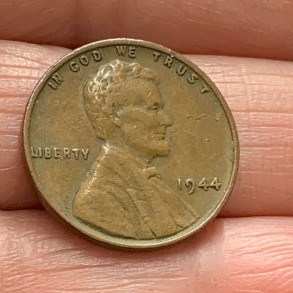 RARE 1944 Wheat Penny Error No Mint Mark “L” in Liberty Rim Error Cent Coin - Picture 3 of 4